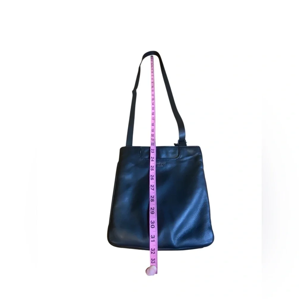 Margot New York Black Leather Crossbody Bag